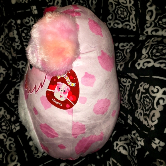 Squishmallows 14" Magnis Pink Australian Shepard Dog hearts Valentine's 2023 NWT - Picture 2 of 7